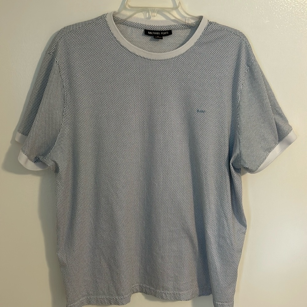 Michael Kors knit pattern shirt 100% cotton size XL